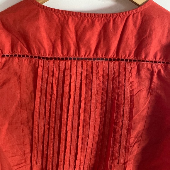 Anthropologie, Orange, blouse, button down - Picture 5 of 10